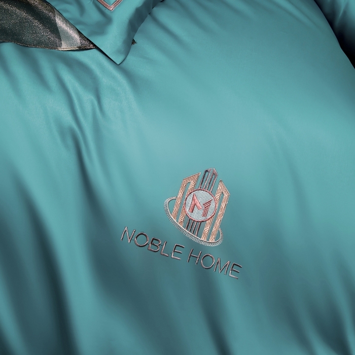 91家纺网 家纺一手货源 找家纺 U品汇（全棉磨毛源头厂家） 2024春夏新品60s支贡缎长绒棉刺绣花四件套纯棉全棉100%纯色简约轻奢 伯爵-宾利兰