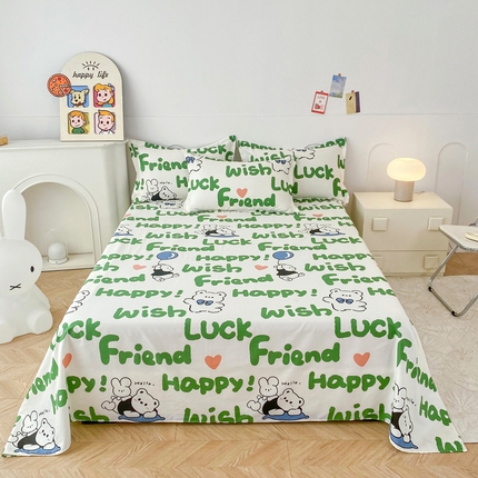 91家纺网 家纺一手货源 找家纺 （总）帛织澜家纺 2025新款12868全棉喷气印花床单单件