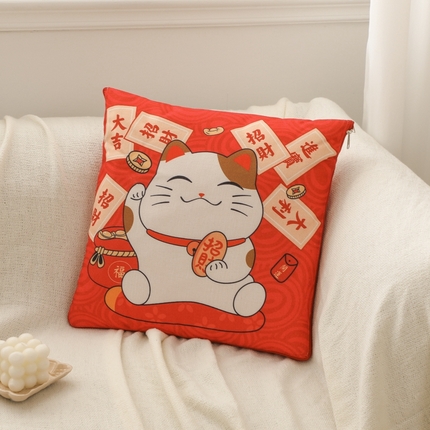 91家纺网 家纺一手货源 找家纺 （总）番茄+ 2025春夏新款棉麻卡通抱枕被
