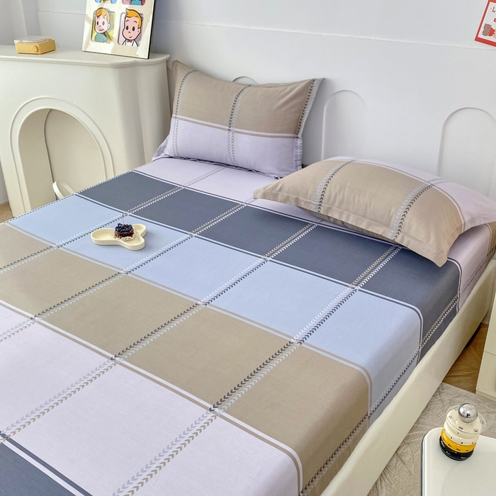 91家纺网 家纺一手货源 找家纺 帛织澜家纺 2025新款喷气12868系列纯棉印花单床笠 奇幻曲