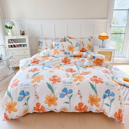 91家纺网 家纺一手货源 找家纺 （总）帛织澜家纺 2025新款喷气12868系列纯棉印花床笠四件套