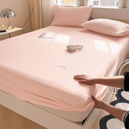 91家纺网 家纺一手货源 找家纺 （总）眠博士 2024新款全棉40支简约加厚纯色单品系列-单床笠