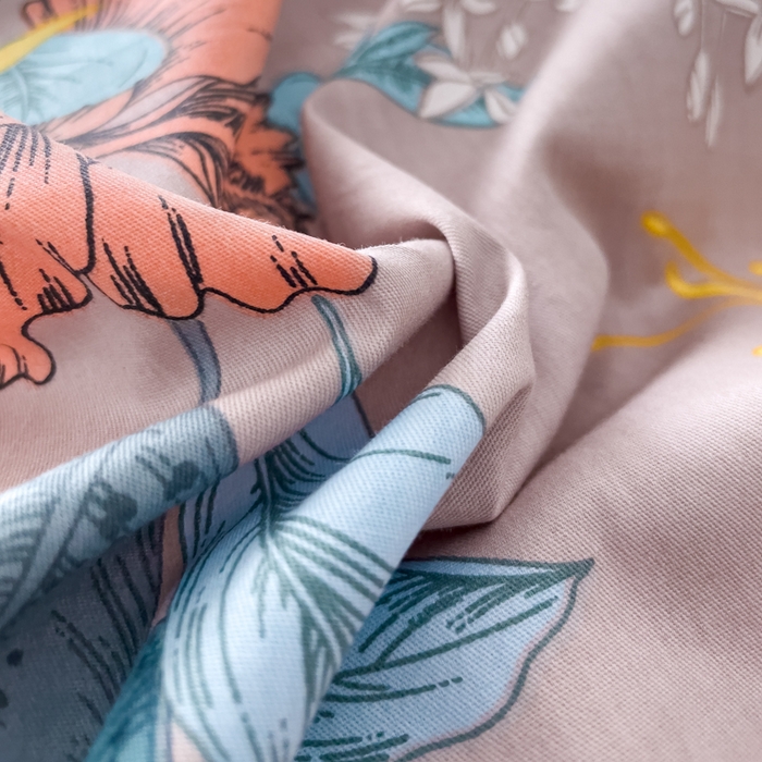 91家纺网 家纺一手货源 找家纺 优乐家纺 2025新款纯棉斜纹床盖款单层被套四件套 如沐春风