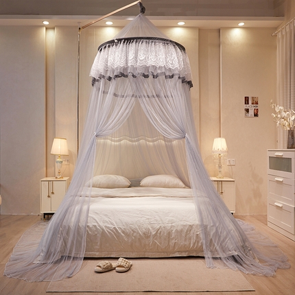 91家纺网 家纺一手货源 找家纺 （总）薇梦蚊帐2025新款天地杆圆顶吊顶蚊帐