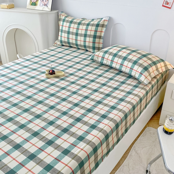 91家纺网 家纺一手货源 找家纺 帛织澜家纺 2026新款喷气12868系列纯棉印花单床笠 巴黎岛