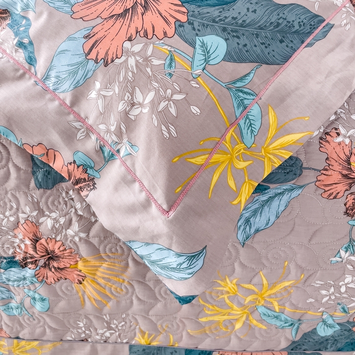 91家纺网 家纺一手货源 找家纺 优乐家纺 2025新款纯棉斜纹床盖款单层被套四件套 如沐春风