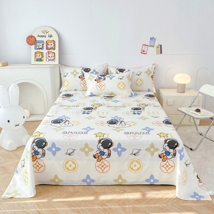 91家纺网 家纺一手货源 找家纺 （总）帛织澜家纺 2025新款12868全棉喷气印花床单单件