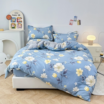 91家纺网 家纺一手货源 找家纺 （总）帛织澜家纺 2025新款喷气12868系列纯棉印花床笠四件套