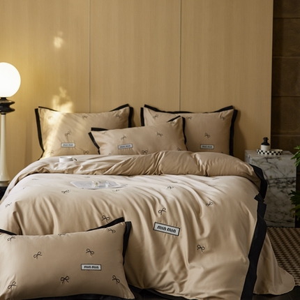 91家纺网 家纺一手货源 找家纺 （总）时亿2024新款蝴蝶结系列四件套