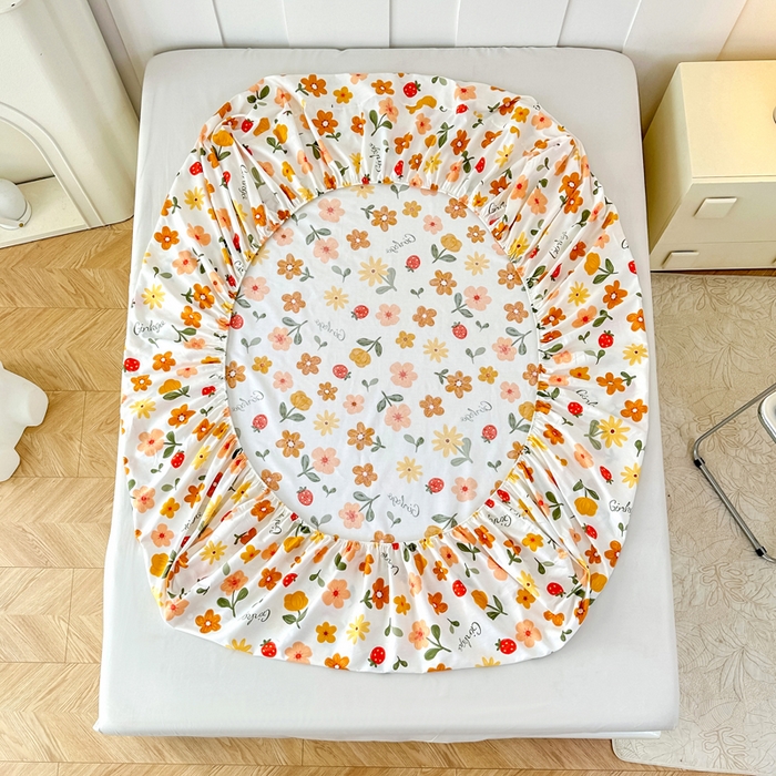 91家纺网 家纺一手货源 找家纺 帛织澜家纺 2026新款喷气12868系列纯棉印花单床笠 花期