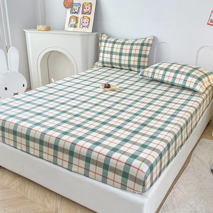 91家纺网 家纺一手货源 找家纺 帛织澜家纺 2026新款喷气12868系列纯棉印花单床笠 巴黎岛