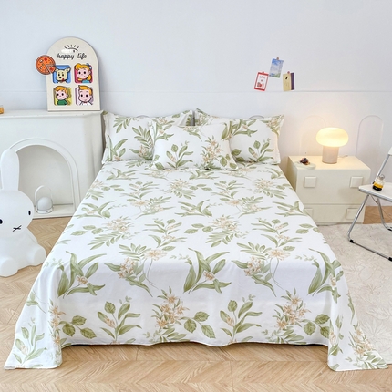 91家纺网 家纺一手货源 找家纺 （总）帛织澜家纺 2025新款12868全棉喷气印花床单单件