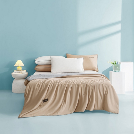 91家纺网 家纺一手货源 找家纺 （总）一加一 2025新款双拼贴标大豆被