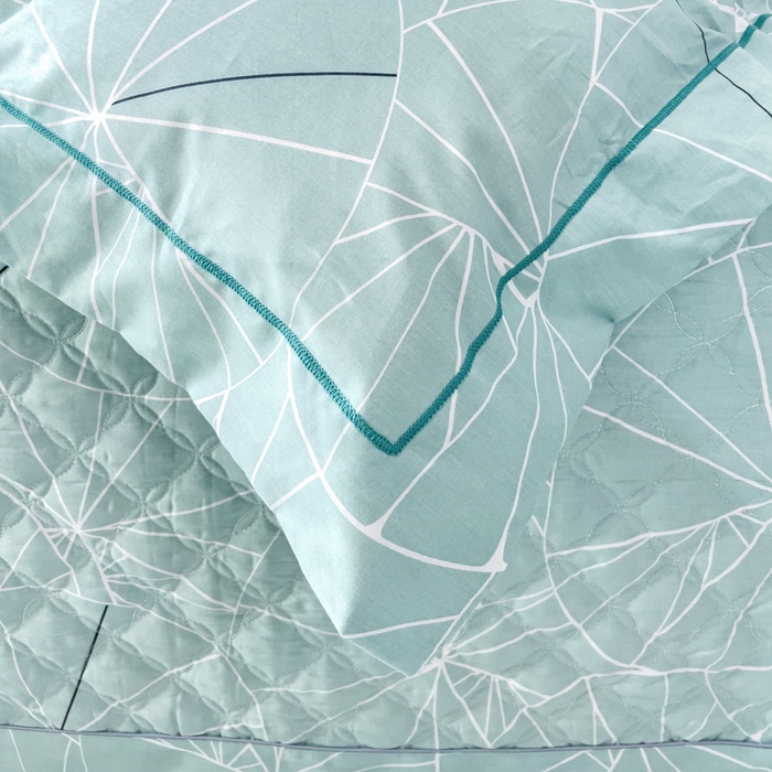 91家纺网 家纺一手货源 找家纺 优乐家纺 2025新款纯棉斜纹床盖款单层被套四件套 淑女格