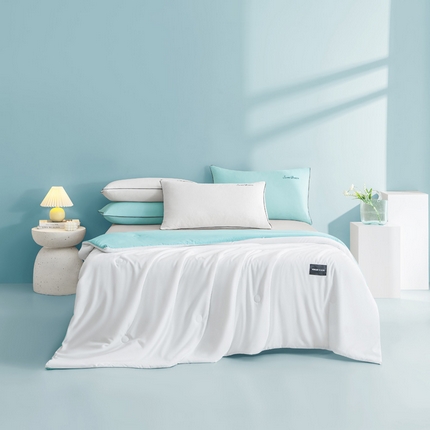 91家纺网 家纺一手货源 找家纺 （总）一加一 2025新款双拼贴标大豆被