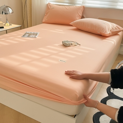 91家纺网 家纺一手货源 找家纺 （总）眠博士 2024新款全棉40支简约加厚纯色单品系列-单床笠