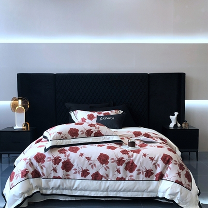 91家纺网 家纺一手货源 找家纺 （总）馨蕊2024春夏新品100S数码印花