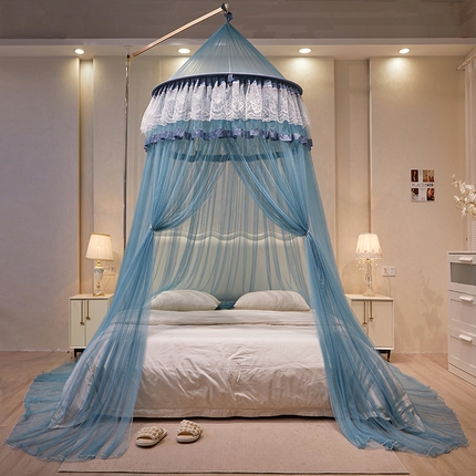 91家纺网 家纺一手货源 找家纺 （总）薇梦蚊帐2025新款天地杆圆顶吊顶蚊帐