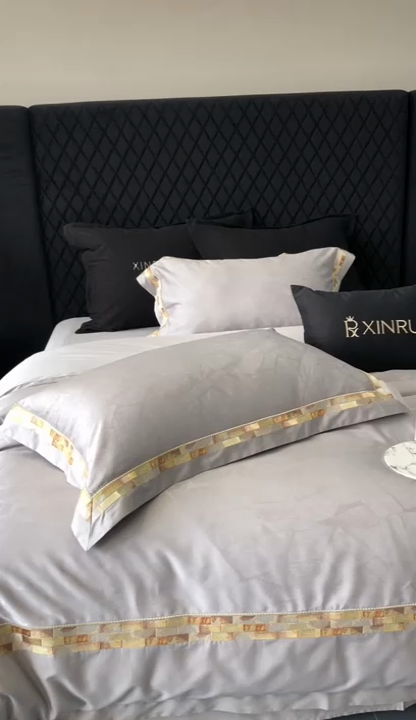 91家纺网 家纺一手货源 找家纺 （总）馨蕊2024新款100s高精密提花圣罗兰系列