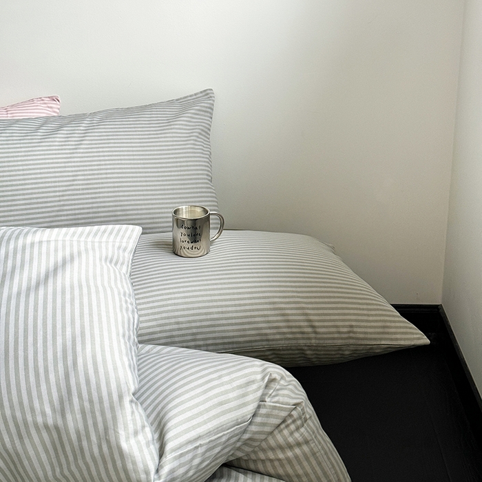 91家纺网 家纺一手货源 找家纺 窝米 2024新款13370全棉极简风四件套系列 莫妮绿