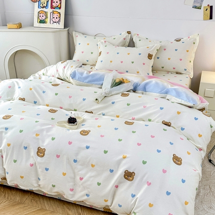 91家纺网 家纺一手货源 找家纺 （总）帛织澜家纺 2025新款喷气12868系列纯棉印花床笠四件套