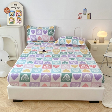 帛织澜家纺 2025新款喷气12868系列纯棉印花单床笠 星星点灯