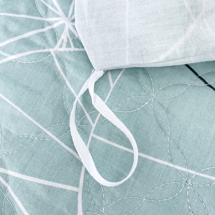 91家纺网 家纺一手货源 找家纺 优乐家纺 2025新款纯棉斜纹床盖款单层被套四件套 淑女格