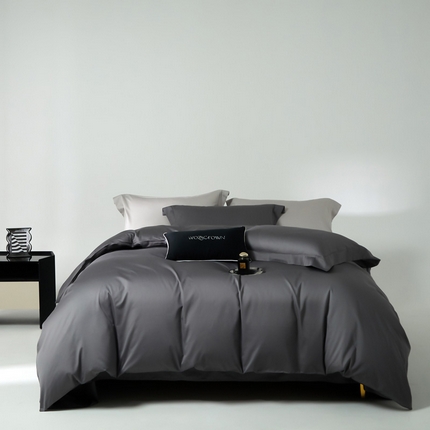 91家纺网 家纺一手货源 找家纺 （总）爱缦 2024新款80支新疆棉A类贡缎四件套-极简系列