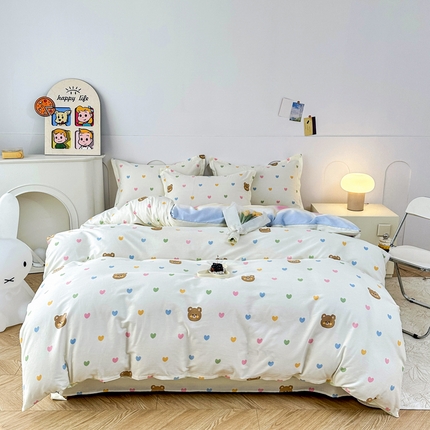 91家纺网 家纺一手货源 找家纺 （总）帛织澜 12868全棉喷气印花四件套