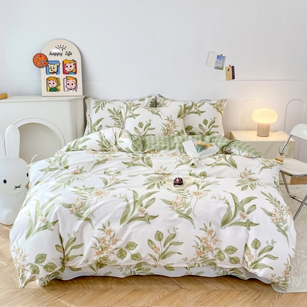 91家纺网 家纺一手货源 找家纺 （总）帛织澜 12868全棉喷气印花四件套