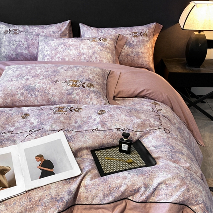 91家纺网 家纺一手货源 找家纺 （总）2024新款轻奢复古风阳绒磨毛雅棉刺绣系列四件套