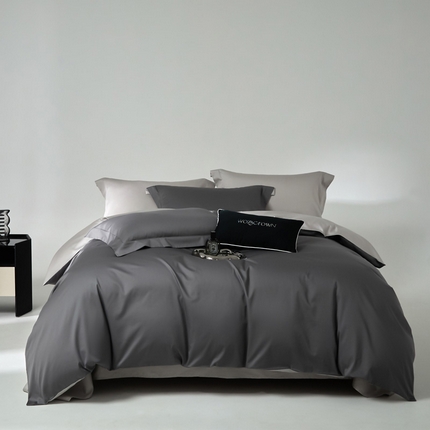 91家纺网 家纺一手货源 找家纺 （总）爱缦 2024新款80支新疆棉A类贡缎四件套-极简系列