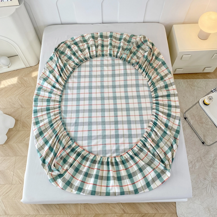 91家纺网 家纺一手货源 找家纺 帛织澜家纺 2026新款喷气12868系列纯棉印花单床笠 巴黎岛