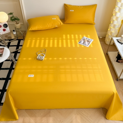 91家纺网 家纺一手货源 找家纺 （总）眠博士 2024新款全棉40支简约加厚纯色单品系列-单床单