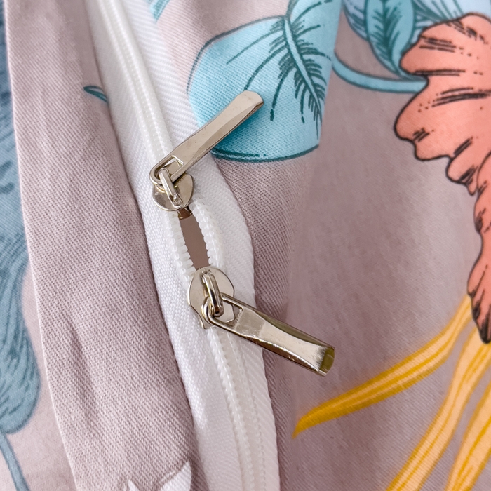 91家纺网 家纺一手货源 找家纺 优乐家纺 2025新款纯棉斜纹床盖款单层被套四件套 如沐春风