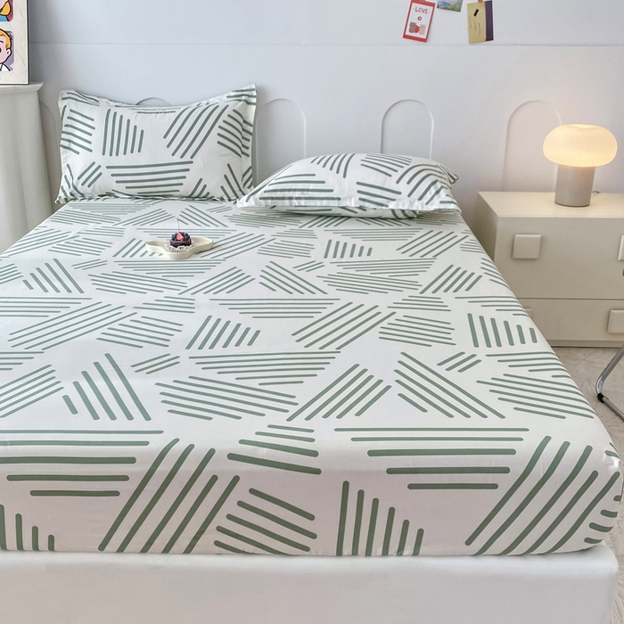 91家纺网 家纺一手货源 找家纺 帛织澜家纺 2026新款喷气12868系列纯棉印花单床笠 伯克利