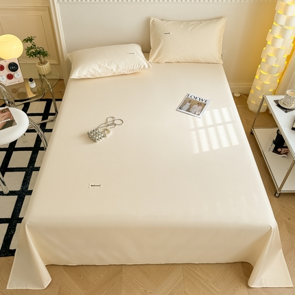 91家纺网 家纺一手货源 找家纺 （总）眠博士 2024新款全棉40支简约加厚纯色单品系列-单床单