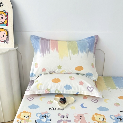 91家纺网 家纺一手货源 找家纺 （总）帛织澜家纺 2025新款12868全棉喷气印花枕套