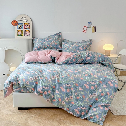 91家纺网 家纺一手货源 找家纺 （总）帛织澜家纺 2025新款喷气12868系列纯棉印花床笠四件套