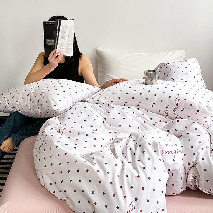 91家纺网 家纺一手货源 找家纺 窝米 2024新款13370全棉极简风四件套系列 寻光