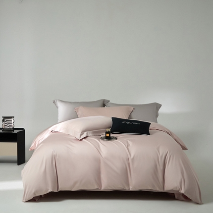 91家纺网 家纺一手货源 找家纺 （总）爱缦 2024新款80支新疆棉A类贡缎四件套-极简系列