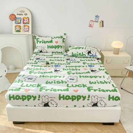 91家纺网 家纺一手货源 找家纺 （总）帛织澜家纺 2025新款喷气12868系列纯棉印花单床笠