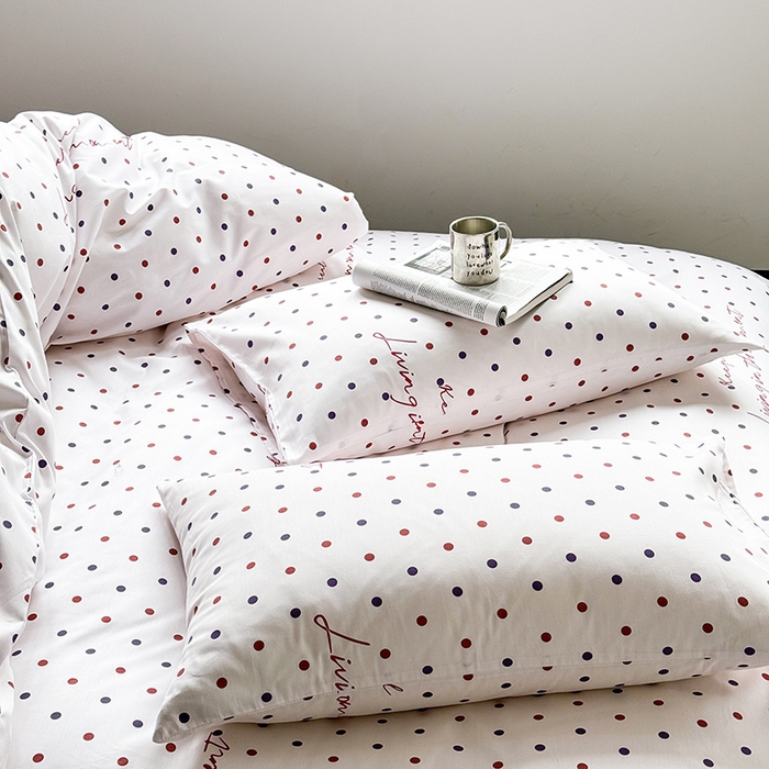 91家纺网 家纺一手货源 找家纺 窝米 2024新款13370全棉极简风四件套系列 寻光