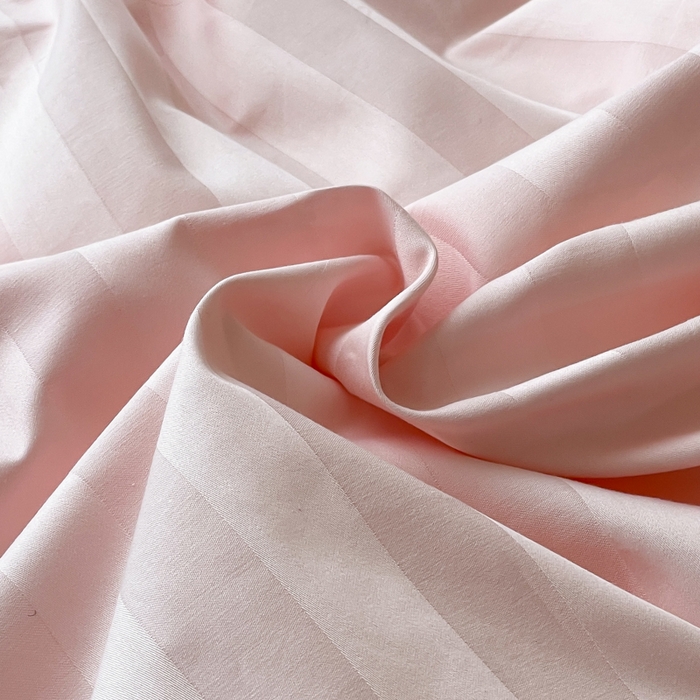 91家纺网 家纺一手货源 找家纺 蓝邻家纺 2024新款全棉60s贡缎提花轻奢四件套系列 杰西-优雅粉