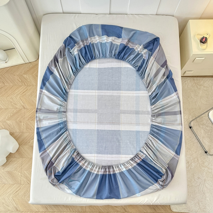 91家纺网 家纺一手货源 找家纺 帛织澜家纺 2025新款喷气12868系列纯棉印花单床笠 蒙德里