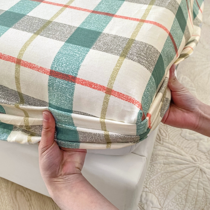 91家纺网 家纺一手货源 找家纺 帛织澜家纺 2026新款喷气12868系列纯棉印花单床笠 巴黎岛