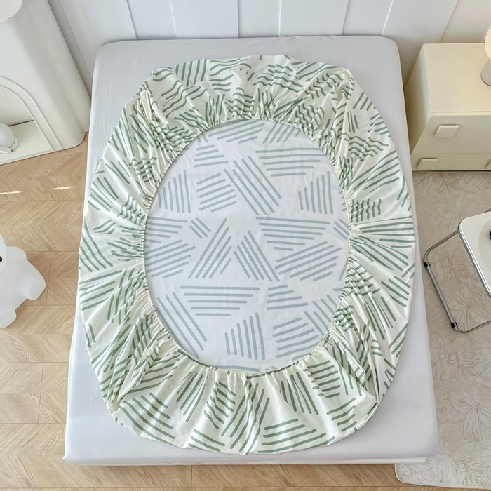 91家纺网 家纺一手货源 找家纺 帛织澜家纺 2026新款喷气12868系列纯棉印花单床笠 伯克利