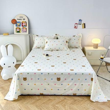 91家纺网 家纺一手货源 找家纺 （总）帛织澜家纺 2025新款12868全棉喷气印花床单单件