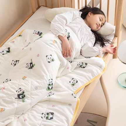 91家纺网 家纺一手货源 找家纺 （总）嗨生活 2025热卖新款A类儿童夏被 幼儿园夏被 凉感丝夏被