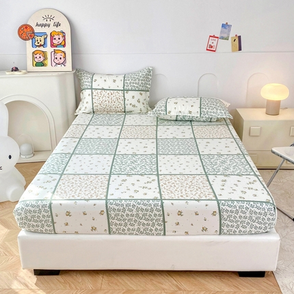 帛织澜家纺 2025新款喷气12868系列纯棉印花单床笠 馨香花季